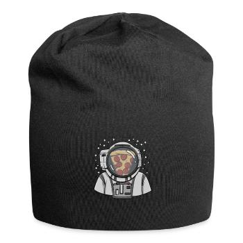 Astronaut Pizza Design pour un boulanger de pizza amateur - Bonnet en jersey - noir - Devant