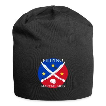Philippines Kali Eskrima Arnis Fighter I Cadeau - Bonnet en jersey - noir - Devant