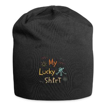 Inliner-Skaterhockey Hockeyball lustige Vintage - Jersey-Beanie - Schwarz - Vorne
