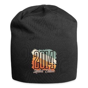 2014 Year of birth Birthday Year of construction Vintage Retro - Jersey Beanie - black - Front