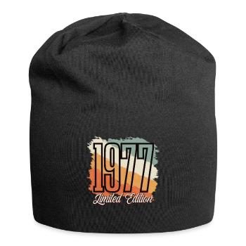 1977 Année de naissance Anniversaire Année de construction Vintage Rétro - Bonnet en jersey - noir - Devant
