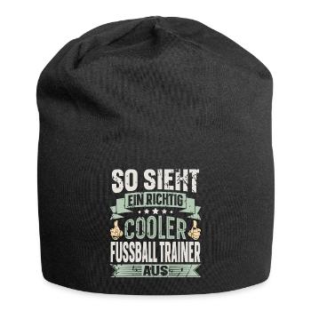 Fussball Trainer - Jersey-Beanie - Schwarz - Vorne