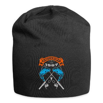 Awesome since 1967. Angel, Angler Geburtstag - Jersey-Beanie - Schwarz - Vorne