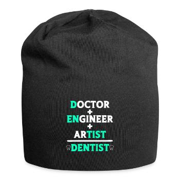 Arzt Ingenieur Künstler Zahnarzt Zahnhygieniker Ki - Jersey-Beanie - Schwarz - Vorne