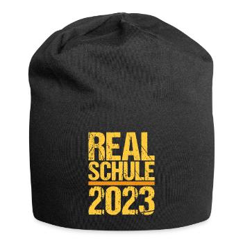 Realschule bestanden Realschulabschluss 2023 - Jersey-Beanie - Schwarz - Vorne