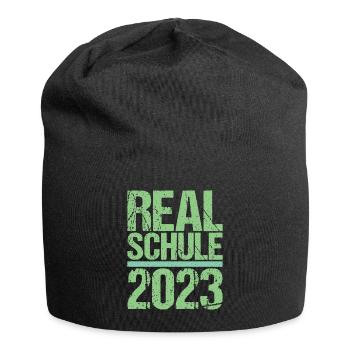 Realschule bestanden Realschulabschluss 2023 - Jersey-Beanie - Schwarz - Vorne
