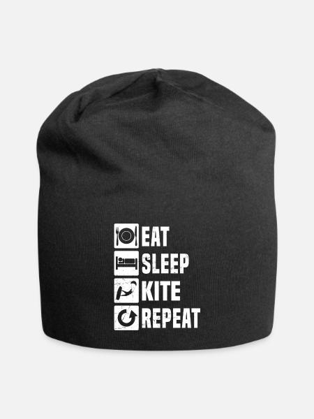 Kiten Kitesurfing Kite Kitesurf Damen Kitesurfer - Jersey-Beanie - Schwarz