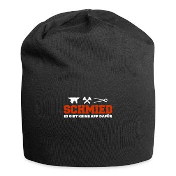 Schmied Es gibt Keine App Dafür Schmiedekunst - Jersey-Beanie - Schwarz - Vorne