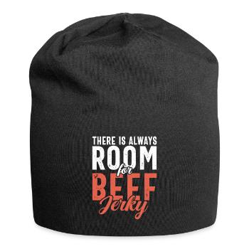 Beef Jerky Gift Beef Jerky Lover - Jersey Beanie - black - Front