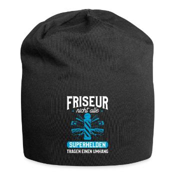 Friseur Nicht Alle Helden Tragen Einen Umhang - Jersey-Beanie - Schwarz - Vorne
