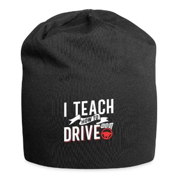 I bring driving to driving instructor driving school - Jersey Beanie - black - Front