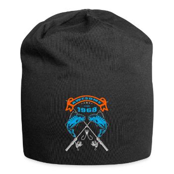 Awesome since 1968. Angel, Angler's Birthday - Jersey Beanie - black - Front