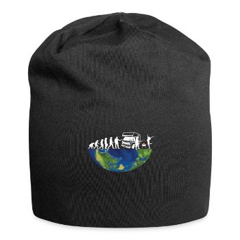 Camper Gift Idea Camping - Jersey Beanie - black - Front