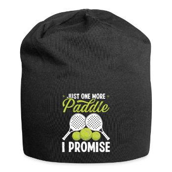 Paddle Tennis Player Match Just one more Paddle - Jersey-Beanie - Schwarz - Vorne