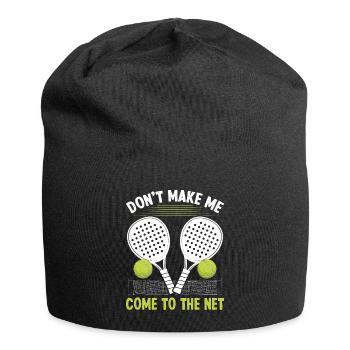 Paddle Tennis Player Match me faire venir au filet - Bonnet en jersey - noir - Devant