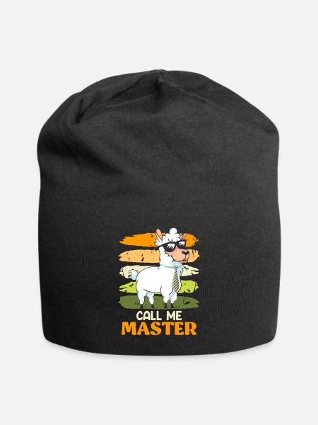 Call me Master Degree - Jersey Beanie - black