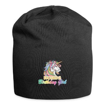 Frère de la fille d’anniversaire Bruder - Bonnet en jersey - noir - Devant