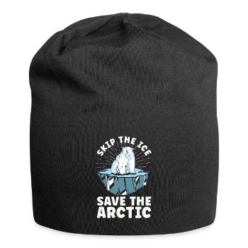 Global Warming Skip The Ice Environment Awareness - Jersey-Beanie - Schwarz - Vorne
