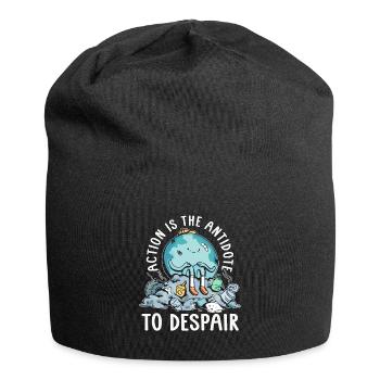 Global Warming Action Is The Antidote Environment - Jersey-Beanie - Schwarz - Vorne