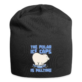 Global Warming The Polar Ice Caps Science Activism - Jersey-Beanie - Schwarz - Vorne