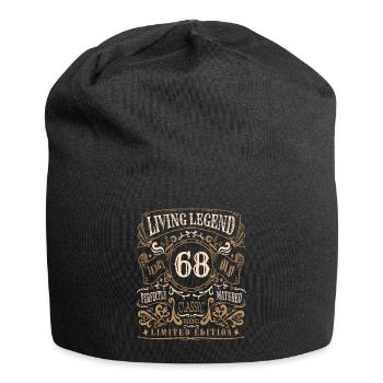 Retro Vintage Birth Whiskey Age 68 Years Old - Jersey Beanie - black - Front
