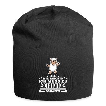 Schaf Schafe - Jersey-Beanie - Schwarz - Vorne