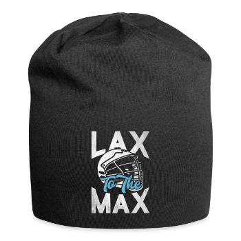 LAX Trikot & Lustiger Lacrosse Sport Spruch - Jersey-Beanie - Schwarz - Vorne