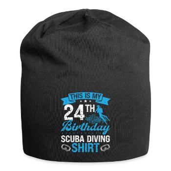 24 Year Old Scuba Diver Snorkeling Mask Dive - Jersey-Beanie - Schwarz - Vorne