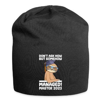 Master 2023 completed Master's degree - Jersey Beanie - black - Front