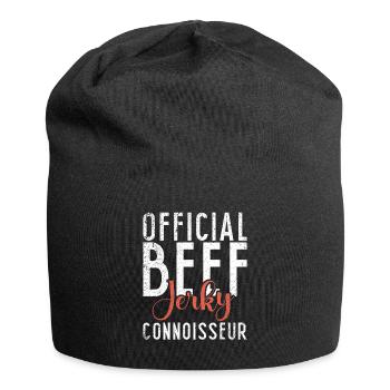 Beef Jerky Gift Beef Jerky Lover - Jersey Beanie - black - Front