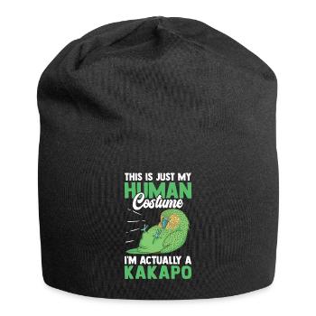 Kakapo just a costume flightless kakapo - Jersey Beanie - black - Front