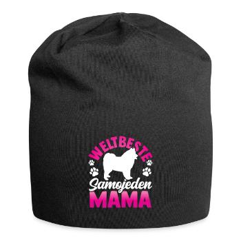 Weltbeste Samojede Mama Samojedenspitz - Jersey-Beanie - Schwarz - Vorne