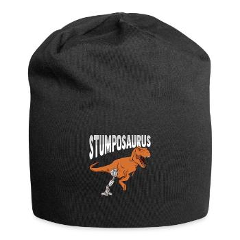 Prothèse de jambe amputée T-rex - Bonnet en jersey - noir - Devant