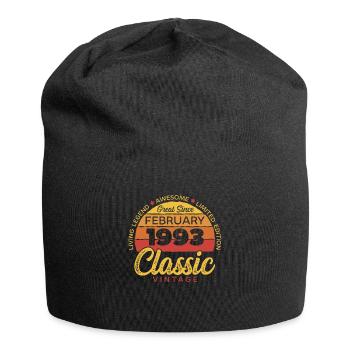 Retro 30 ans février 1993 Anniversaire Millésime - Bonnet en jersey - noir - Devant
