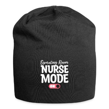 OP-Krankenschwester-Modus auf OP-Krankenschwestern RN - Jersey-Beanie - Schwarz - Vorne