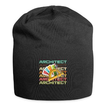 Architect Architect Architecture Building - Jersey Beanie - black - Front