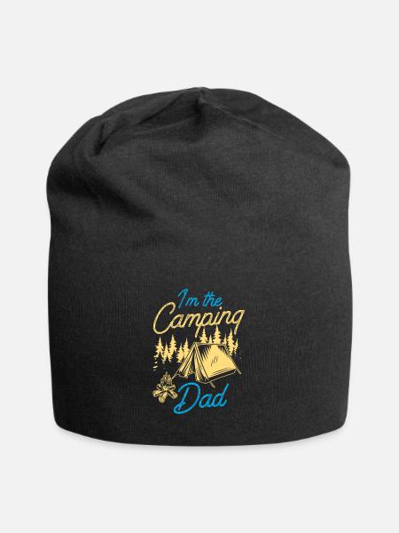 Ich Bin Der Camping Papa Camp Campen Camper - Jersey-Beanie - Schwarz