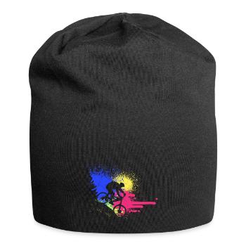 MTB Mountainbike MTB Fahrrad Mountainbike - Jersey-Beanie - Schwarz - Vorne