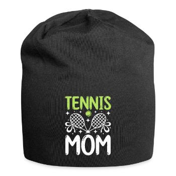 Mothers Day Mommy Tennis Mom - Jersey Beanie - black - Front