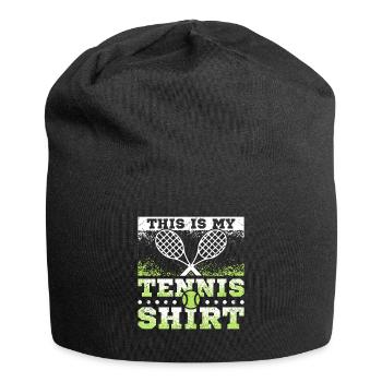 C’est mon tennis - Bonnet en jersey - noir - Devant