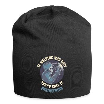 If Welding Was Easy Welder Gift - Jersey Beanie - black - Front