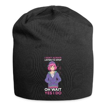 Je n’écoute pas toujours Kpop Kpop Gift - Bonnet en jersey - noir - Devant