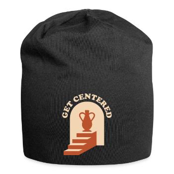 Get Centered Pottery Gift - Jersey Beanie - black - Front