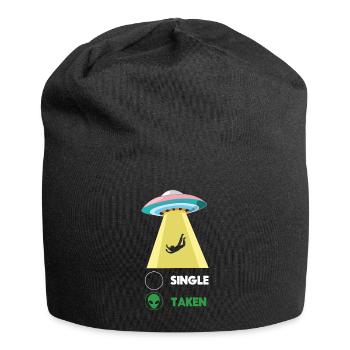 Funny Alien Abduction Hearts Day Valentines - Jersey-Beanie - Schwarz - Vorne