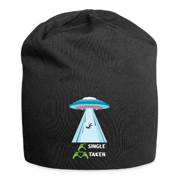 Funny Alien Abduction Single Taken Valentines - Jersey-Beanie - Schwarz - Vorne