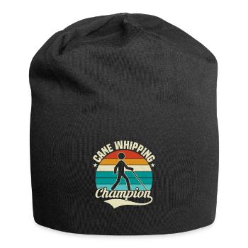 Cane Whipping Champion Cane Impaired Blindness - Jersey Beanie - black - Front
