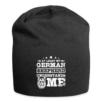 Au moins mon berger allemand me comprend - Bonnet en jersey - noir - Devant