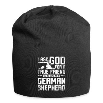Dieu m’envoie un berger allemand - Bonnet en jersey - noir - Devant
