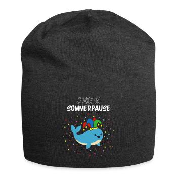 Karneval Konfetti Fasnacht Sommerferien Jecken - Jersey-Beanie - Anthrazit - Vorne