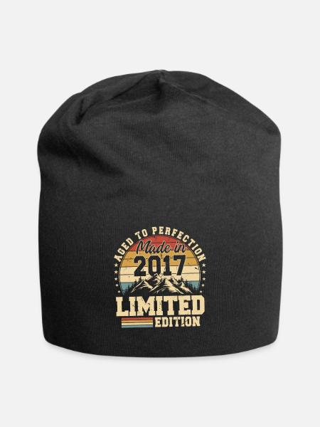 Einzigartig seit 2017 - Jersey-Beanie - Schwarz